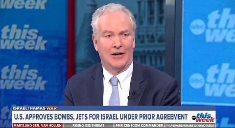 Sen Chris Van Hollen Wants To Withhold Weapons To Israel