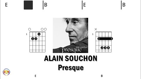 ALAIN SOUCHON Presque - (Chords & Lyrics like a Karaoke) HD