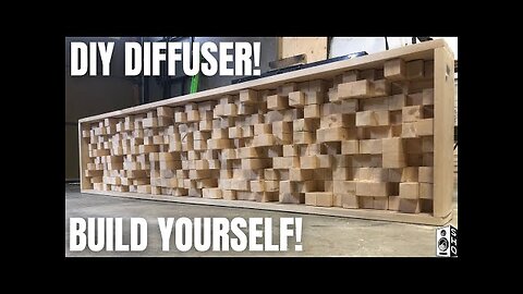 HOW TO BUILD AN ACOUSTIC SOUND DIFFUSER! DIY PRO!