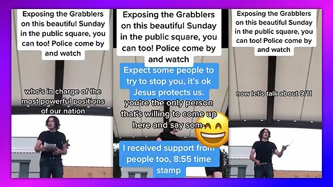 EXPOSING THE GRABBLERS ON THIS BEAUTIFUL SUNDAY IN THE PUBLIC SQUARE.