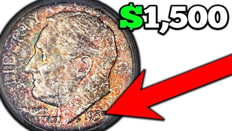 1955 Silver Dimes Worth Money!