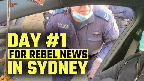 Police try and fail to 'move on' Rebel News Sydney on their FIRST day