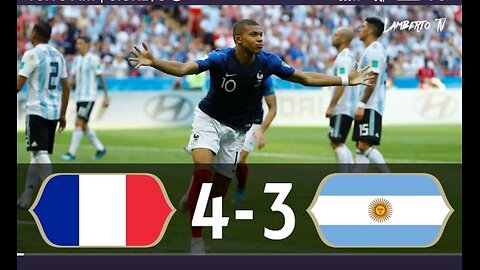 France 4-3 Argentina (World Cup 2018) All Goals & Highlights - English Commentary - HD 1080i