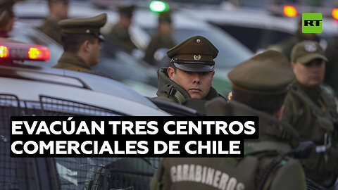 Evacúan tres centros comerciales de Chile por detonaciones y un paquete sospechoso