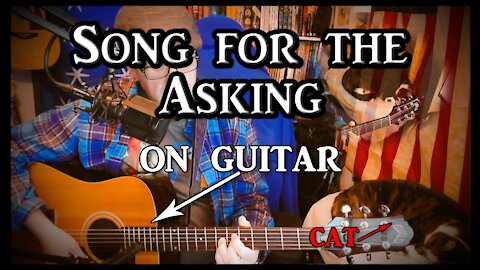 Simon and Garfunkel's Song for the Asking on Guitar (with my cat)