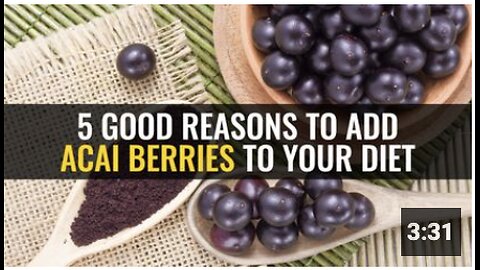 5 Good reasons to add acai berries to your diet