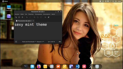 Como customizar Linux Mint com tema Sexy