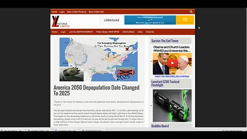 URGENT!!! America Depopulation Plan Updated To 2025 - 70% Population Reduction Planned - 2016