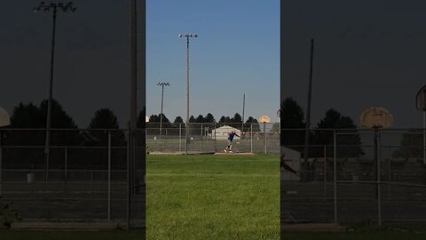 Discus Throw practice for Senior Olympics, last day before go time