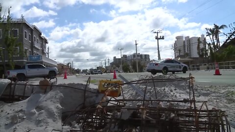 Estero Blvd shut down due to a leaking propane tank