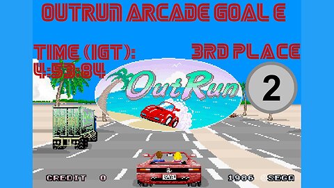 OutRun [Arcade] Goal E [4'53"84] 2nd Place🥈 | アウトラン