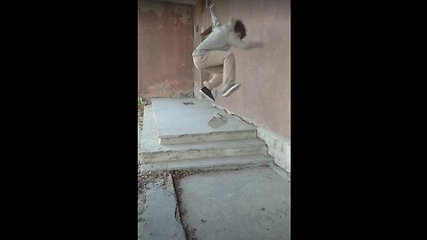 MY FRIEND HAD A BAD FALL WHILE TRYING A NEW TRICK ON HIS SKATEBOARD!!!