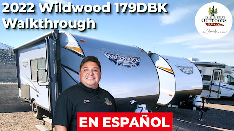 REMOLQUE DE VIAJE PERFECTO 2022 Wildwood 179DBK Travel Trailer Best 2022 RV Family En Espanol