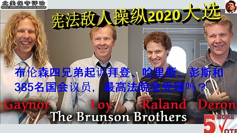 布伦森四兄弟起诉拜登、哈里斯、彭斯和385名国会议员，最高法院会接下这个案子吗？