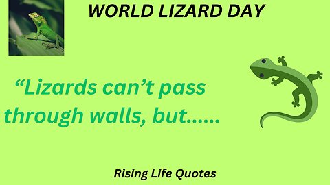 WORLD LIZARD DAY