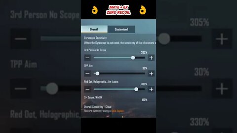 sensitivity 6xspray zerorecoil pubg mobile