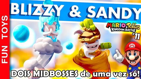 Mario + Rabbids Kingdom Battle #11 - DOIS BOSSES bem difíceis em uma fase só!!! 🏜️🌨️