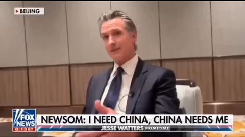 Cali Gov Newsom - I Need China & China Needs Me - He will probably be installed as U.S. Prez in 2024