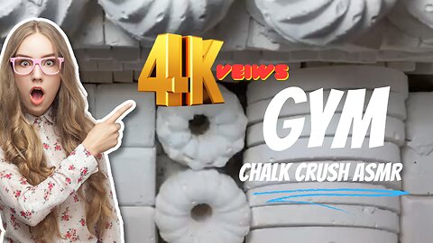 384 Variety Gym Chalk Crush | Sleep Aid | Oddly Satisfying | Mass Crush | ASMR