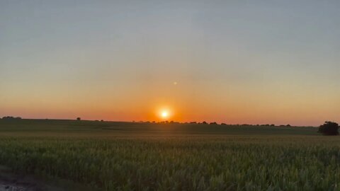 Central Texas Sunset Timelapse - Peaceful Countryside Sunset with Relaxing Tibetan Singing Bowls