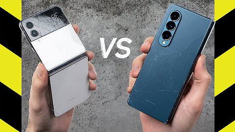 Samsung Galaxy Z Flip 4 vs. Samsung Galaxy Fold 4 Drop Test!