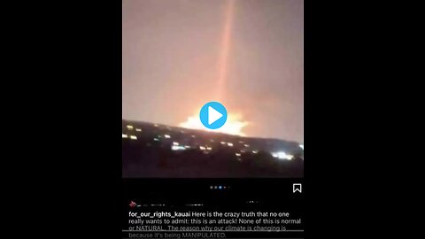 HAWAII FIRES CAUSED BY LASER