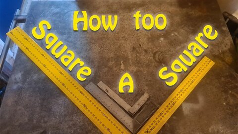 Squaring a square | How Too | Tool Maintenance | Framing Square