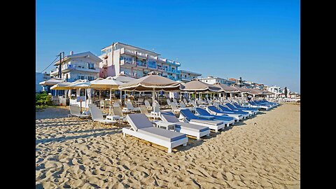 Beautiful Greek beach summer 🇬🇷 (Fame Cafe Bar)