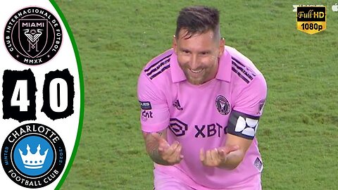 Inter Miami vs Charlotte 4-0 Hіghlіghts & All Goals | Leagues Cup 2023 Messi Show Goal 🔥