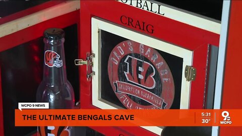 Long-time fan created ultimate Bengals cave