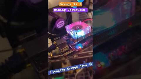 #OrangePi 5 Cooling while #VerusCoin mining
