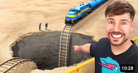 Train Vs Giant Pit