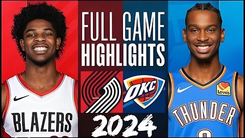 OKC Thunder vs Trail Blazers Full Game Highlights | January 23, 2024