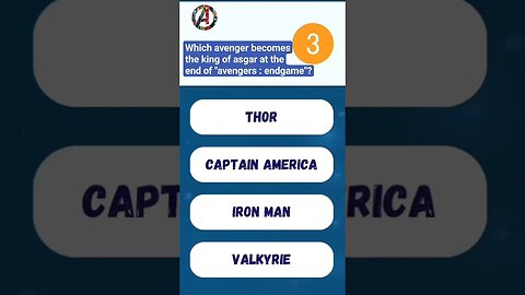 Which AVENGER becomes the king of Asgard at the end of “Avengers: Endgame”? #shorts #avengers #quiz