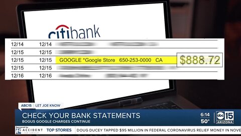 Check your bank statements as bogus Google charges continue