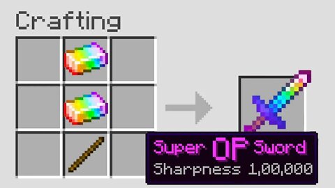 Minecraft But, Every item Is Super OP