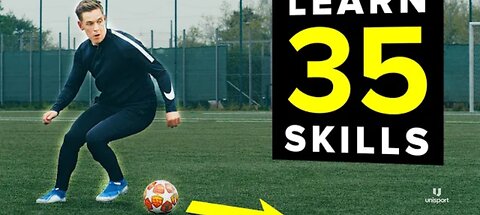 1 HOUR of tutorials _ Learn 35 football skills(1080P_HD)