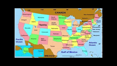 50 States and Capitals of the United States of America | Learn geographic regions of the USA map