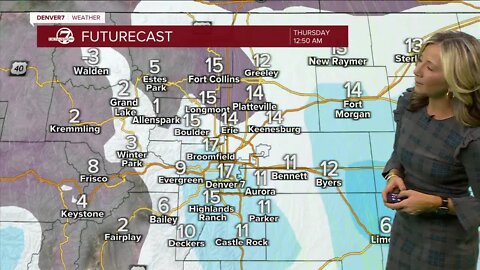 Denver forecast: Expect an additional 2 to 4 inches through Wednesday