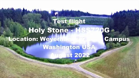 Holy Stone HS720G first Test Flight at Weyerhaueser Washington USA.