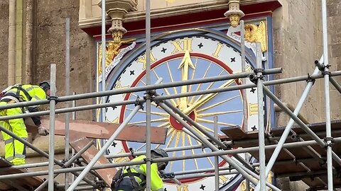 Wells Cathedral External Clock Restored