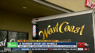 West Coast Barber shop goes the 'extra mile' during the pandemic with a barber shop on wheels