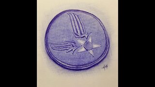 Ballpoint Pen Drawing, Army Air Force Patch, How to draw