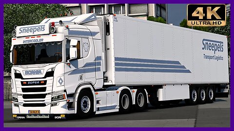 White Scania R500 from Sneepels Transport & Logistics | Euro Truck Simulator 2 “4K” Gameplay