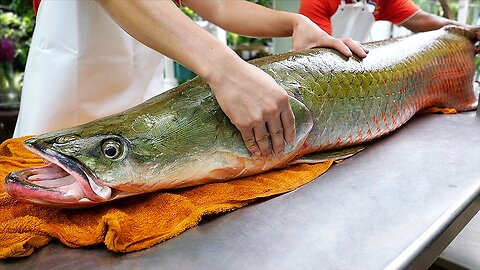 GIANT RIVER MONSTER Amazon Fish Ceviche Seafood