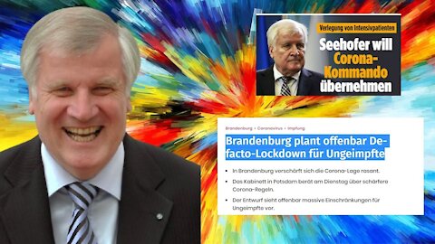 Seehofer will es regeln! Lockdown wird in den Kalender geboostert. Herr Söder völlig von der Rolle!