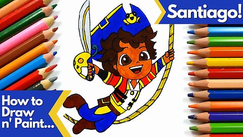 How to draw and paint Santiago of the Seas: your favorite character in minutes