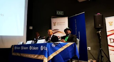 SOUTH AFRICA - Johannesburg - Eskom - Pravin Gordhan (videos) (uQJ)