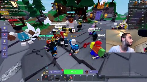 🙀 KIT GIVEAWAY!! ROBLOX BEDWARS RANKED GRINDING!! PLAYING WITH VIEWERS!! 😸 | !roblox | !comman