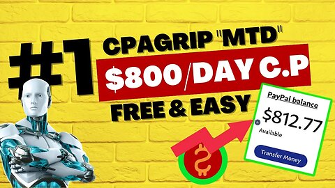 Get Paid $800/Day CPAGrip Method, CPA Marketing for Beginners